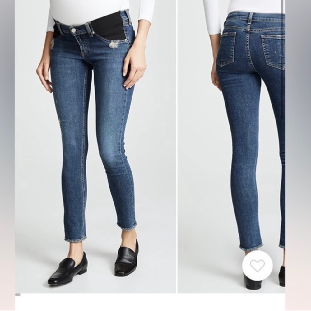 Rag & Bone/JEAN Women's Maternity Skinny Jeans, La Paz, Blue, 28